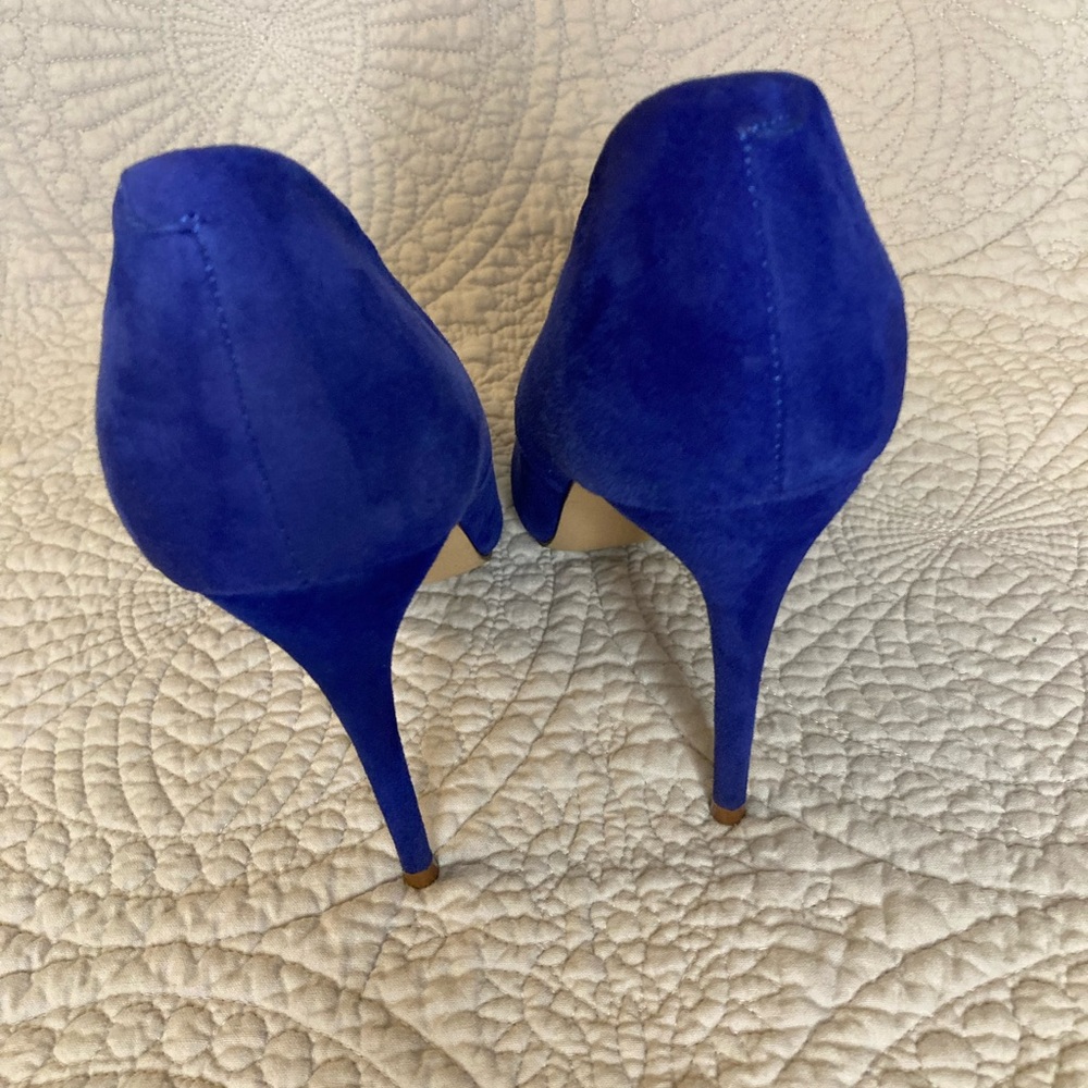 Steve Madden Women’s Blue Suede Pointed-toe Stilettos Pumps High Heels Size 8.5 - Picture 4 of 14
